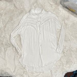 Rush Button Down Knit Long Sleeve Shirt